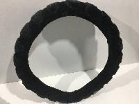 Оплетка плюш - мех, лапки M (37-39 см), Черная  