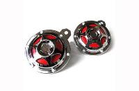 Сигнал электрический 12V дисковый D100мм, хром (высокий+низкий), к-т  KS-702S (1/27)