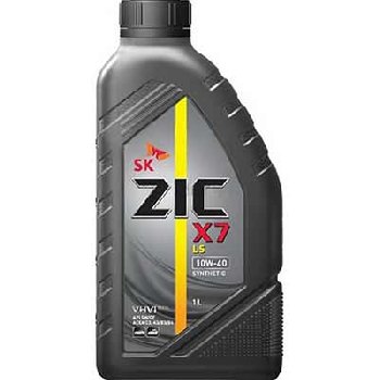 Масло моторное ZIC X7 10w40 LS (SM/CF,C3), 1л  Low SAPS (синтетика) (1/12)