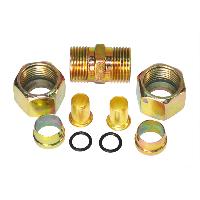 Ремкомплект для пневмотрубки (тормозной) c резиновым кольцом, D 16мм, двусторонний 