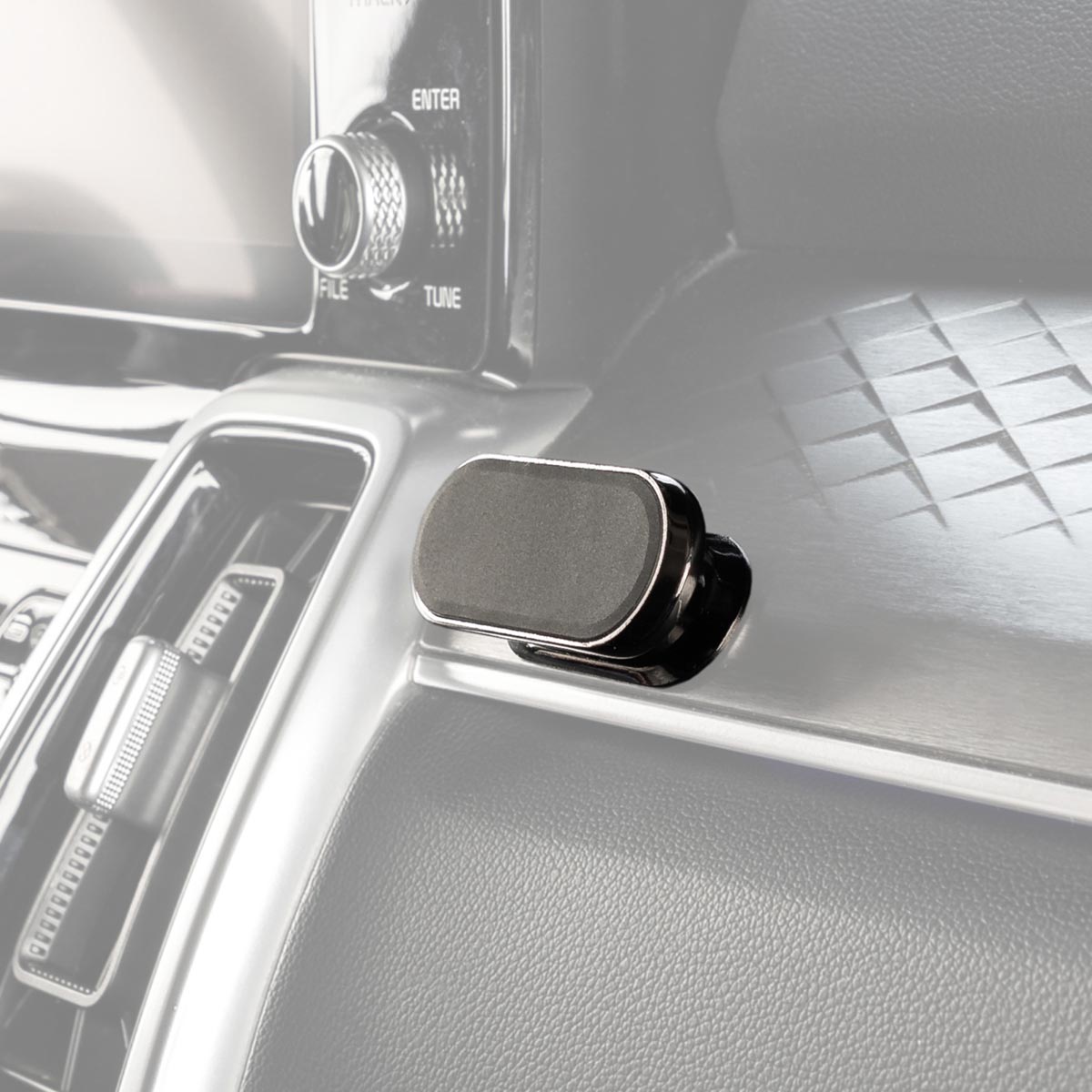 Держатель телефона магнитный, на панель, короткая ножка, Черный SKYWAY S00303017