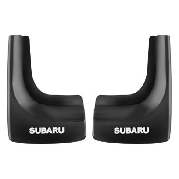 Брызговик фигурный черный 3D, надпись SUBARU (2 шт), к-т  SKYWAY S05201075  
