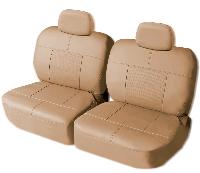 Чехлы Экокожа / Экокожа стрейч ЭКОКОНСТРУКТОР  БЕЖЕВЫЕ, 4 ряд (6 предм) AKUBA  (25795)