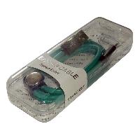 Кабель USB для зарядки iPhone, кожа зеленая