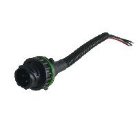 Разъем герметичный (AMP) с проводами, Розетка, 4 контакта, прямой