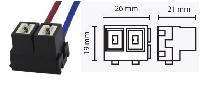 Колодка с проводом лампы H7/ Pх26d  керамика, S 2,5мм2, L-130мм
