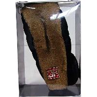 Чехол на ручку КПП кожа/мех P051PМ, Черный 