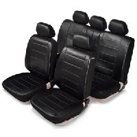 Чехлы экокожа, салон (11 предм) 6 молний , размер М, Senator MADRID, черные (SL031161)