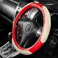 Оплетка экокожа/ ткань, S (35-37) женский дизайн Бежевый, красный, шт. iSky (iSW-16 S RD) 