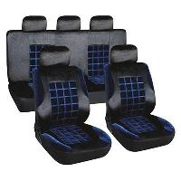 Чехлы велюр, салон ( 9 пр) FORSAGE, Черный-Синий SKYWAY S01301155