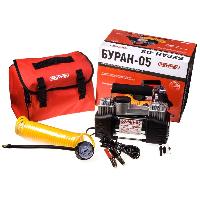 Компрессор метал корпус, 2-х цилиндровый,12V, 60 л/мин, крокодилы, БУРАН-05 SKYWAY S02001001  (1/4)