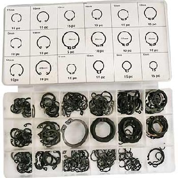 Стопорные кольца D6 - D32 (набор 225 предметов) (33941)