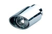 Насадка на глушитель d60D 85  L155 мм, округлый край, овал, сетка, хром TM-8973