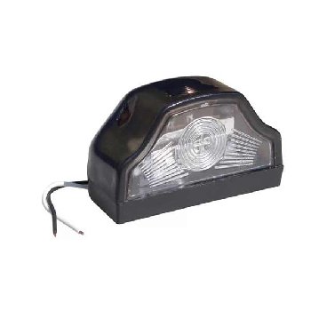 Фонарь подсветки номерного знака LED ракушка черный (к-т 2 шт) , к-т.