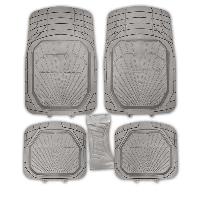 Коврики Полиуретан 5 пр (п:77*52см,з:47*50см,с:26*60см) ванночки, Rain-3, Серый, к-т SW S01702052