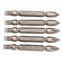 Бита отверточная BIT 6,3 длина 65мм двусторонняя РН2-РН2 (5шт *50382), к-т  59382 SATA (1/12)  