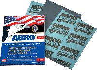 Бумага наждачнaя водостойкая (silicon carbide, 236*280 мм) № 360, лист  ABRO CC-360-100 (уп 100шт)