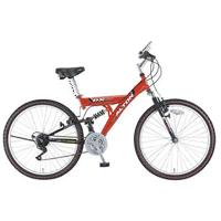 Велосипед 26 MANHATTAN DS дисковые тормоза , Black/Red (черно-красный)  ALTON Ю.Корея (29877)