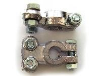 Клемма АКБ МАЛАЯ свинец, крепление-планка, к-т (Новосибирск) 15964