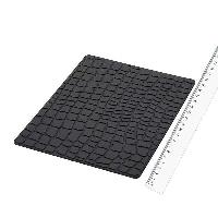 Коврик на панель плоский 175*135мм, под кожу крокодила, Черный  SKYWAY HX-25