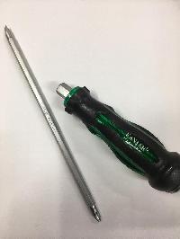 Отвертка с ударным наконечником, двусторонний стержень PH2(+) и 6мм(-) L150 мм, под ключ LSD-916/917