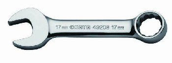 Ключ рожково-накидной укороченный 17 мм  L128мм  49208 SATA  