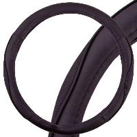 Оплетка экокожа с перфорированными вставками Combo-7, L (39-41 см), черная SKYWAY S01102302