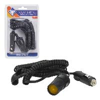 Гнездо прикуривателя с проводом   4 м и штекером, 12V Nova Bright, шт 47751