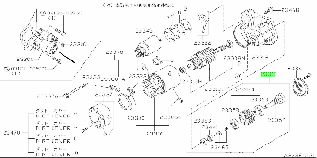 Муфта обгонная стартера (БЕНДИКС) Nissan TD 27,TD42/9T без подшипника 12/24V   23354-10T00  Nakamoto