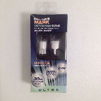 Светодиод T10 12V SUPER WHITE  6 SMD W2,1*9,5D ULTRA Маяк (12T10-W\ A-02) 2 шт, к-т снята