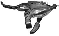 Шифтер с тормозной ручкой, 3 скорости, левый, Shimano EF-500