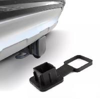 Чехол-заглушка фаркопа с фиксатором, квадрат 50 мм , черный