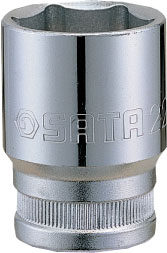 Головка торцевая 1/2" ( 6 гран) H38 мм 27 мм   13316 SATA  (1/4)