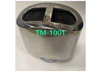 Насадка на глушитель d75D 90 L220 мм, овальная, нержавеющая сталь TM-1001  