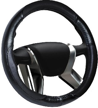 Оплетка кожа Leather L (39-41см), черный (OPLA0056), шт. AZARD 