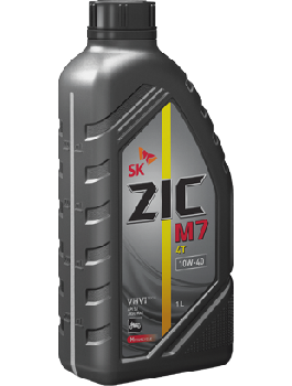 Масло 4-тактное ZIC M7 4T 10w40, 1L  SL/ JasoMA2 (уп.12 шт.) синт