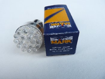Светодиод T25 12V WHITE 24LED  BA15S (Маяк) (12T25W/24LED)