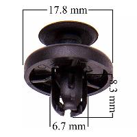 Пистон крепежный TOYOTA Allex,Belta (OEM 9046707183, 9046710183), шт. SKYWAY S05601067 (1/25)