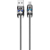 Кабель USB для зарядки iPhone, L 1.2м, Бэтмен, U30, черный металлик,  HOCO