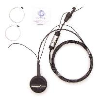 Антенна FM салонная активная, круглая, кабель 2м Черный АРКТУР SKYWAY S00203006 