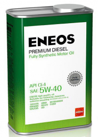 Масло моторное ENEOS CI-4 Diesеl Premium  5w40,  1 л. (1/20) синтетика 