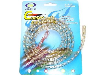 Светодиодная лента 12V D-06  24 см. 15 LED(5*5) BLUE (Маяк)  (12D-06B-24)