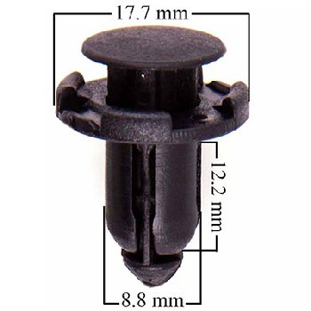 Пистон крепежный MITSUBISHI ASX/OUTLANDER/PAJERO/DELICA SKYWAY 1172, шт   (уп 25шт)