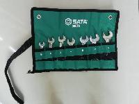 Ключи рожково-накидные с храповиком ( 7 предметов) 10-19 мм, укороченные, ткан чехол, к-т 09034 SATA