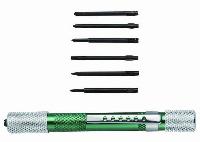 Отвертка наборная-мини 6 насадок (PH00;PH0;PH1;1.6mm;2mm;2.4mm)  03141 SATA 