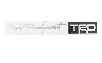 Шильдик металлопластик RACING DEVELOPMENT TRD  Черный 150*20мм SW  