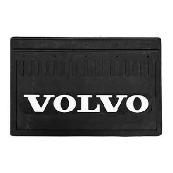 Брызговик плоский на длинномер передний 520*330*6мм, черный, надпись VOLVO (2 шт), к-т DA-NP178