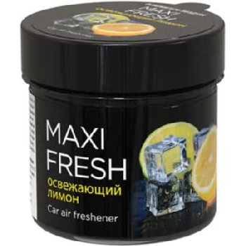 Ароматизатор на панель гелевый банка пластик ОСВЕЖАЮЩИЙ ЛИМОН ,100 гр  MAXIFRESH CMF-114 (1/24)