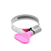 Хомут червячный-бабочка  22-35 мм ширина 10 мм (с пластиковой ручкой) Маяк (уп 100/1000шт) (1-1/4)