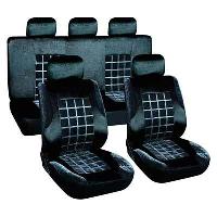 Чехлы велюр, салон ( 9 пр) FORSAGE, Черный-Серый SKYWAY  S01301153